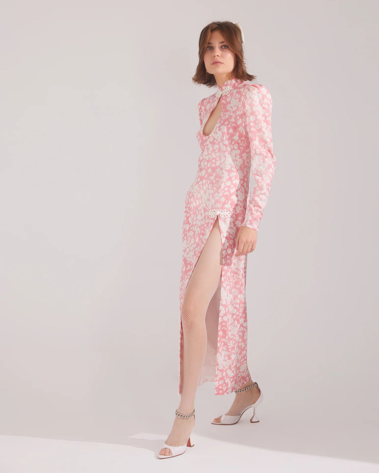 Juliet D’Or Merlyn midi dress with a side split