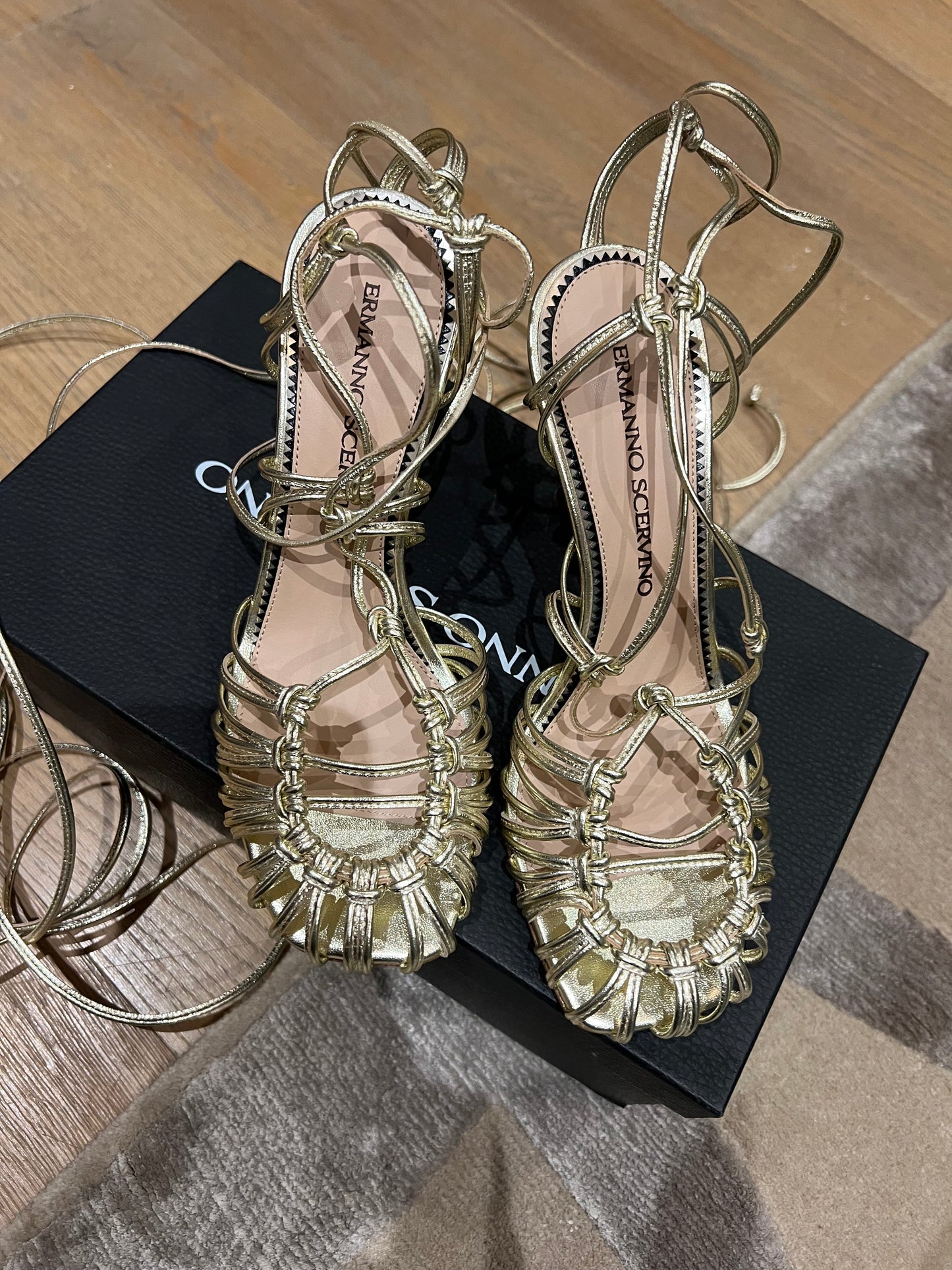 Ermanno Scervino heeled Greek sandals