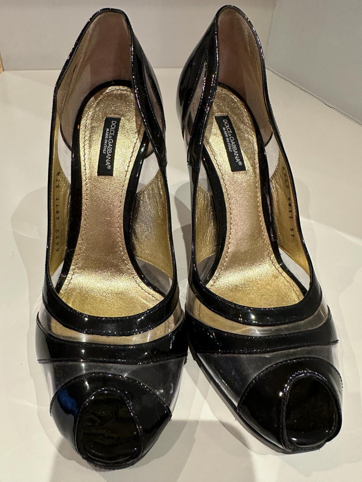 DOLCE and GABBANA patent leather heels