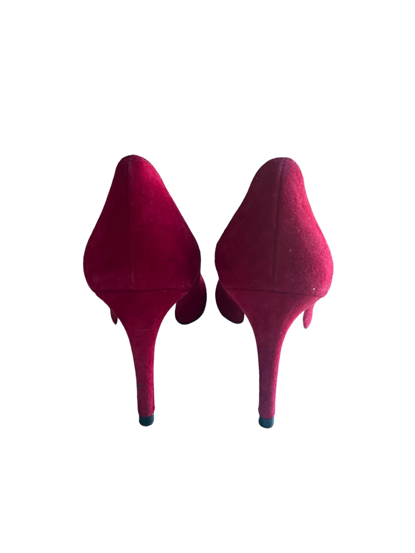 L.K. Bennett high suede heels