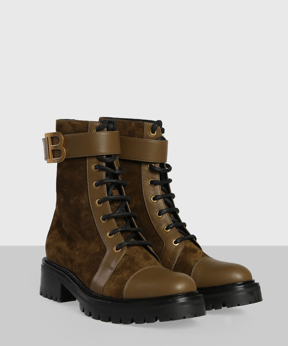 BALMAIN suede boots