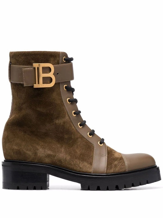 BALMAIN suede boots