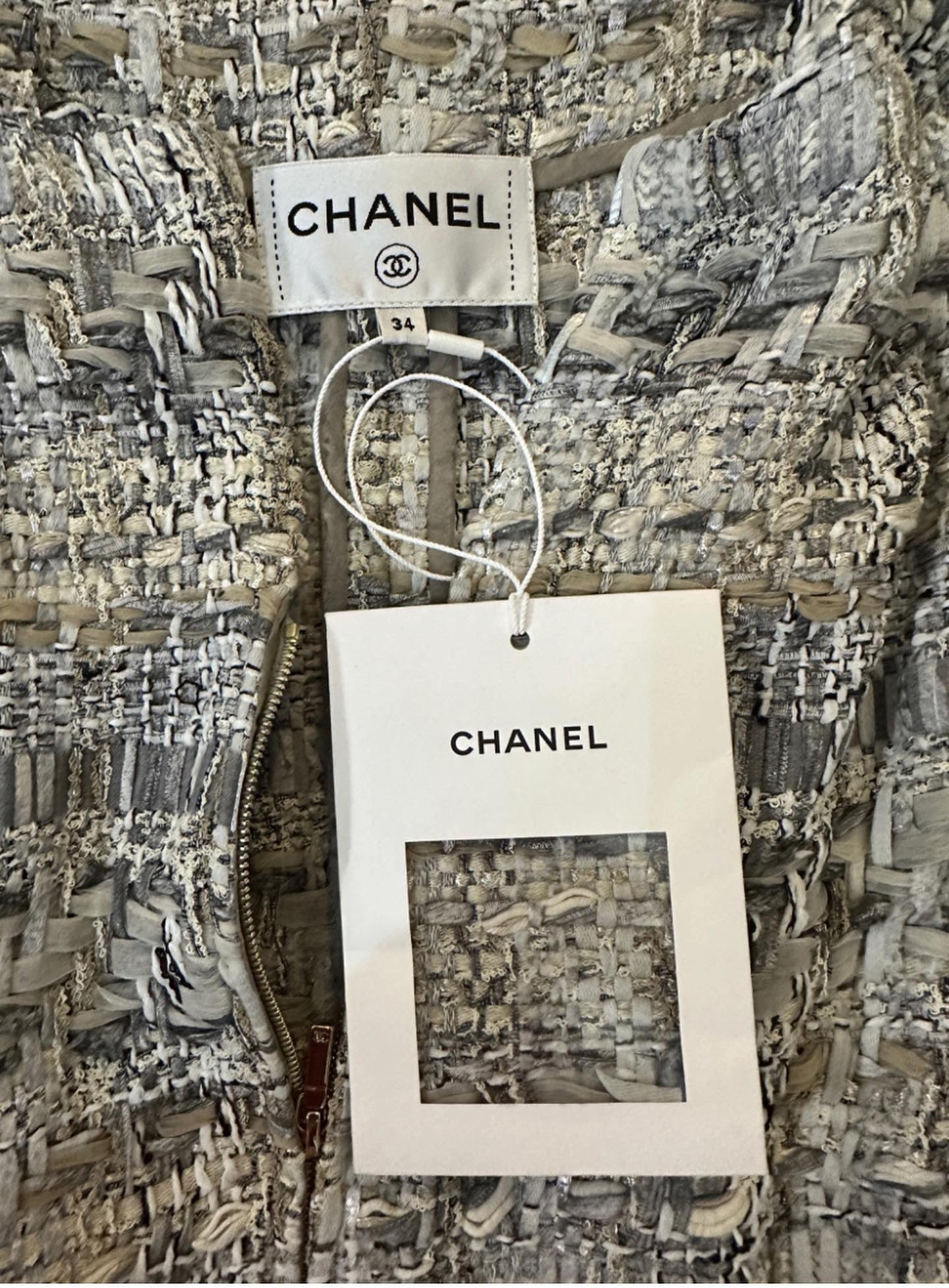 CHANEL tweed dress