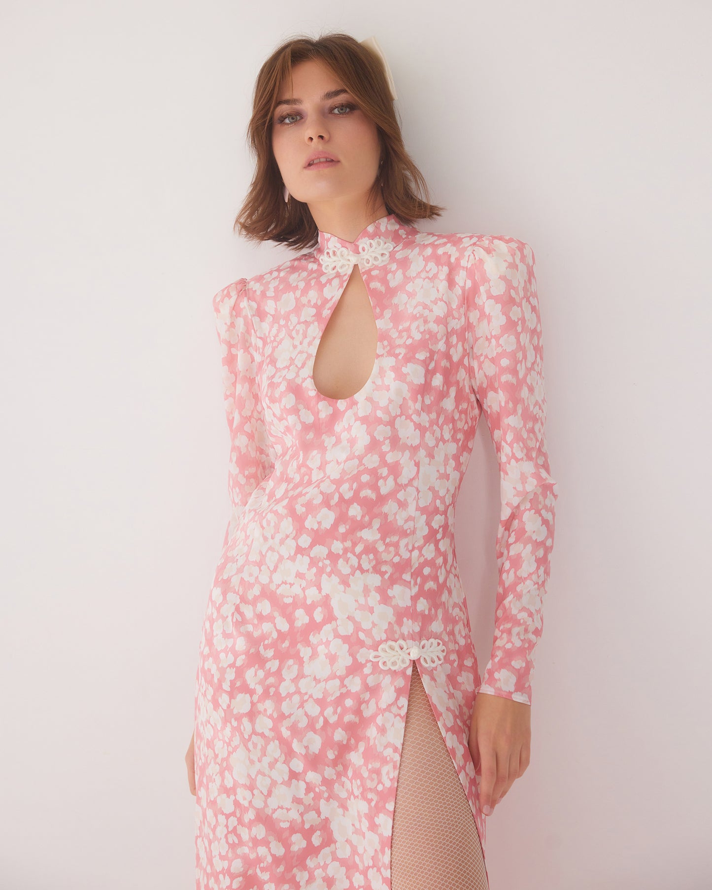 Juliet D’Or Merlyn midi dress with a side split