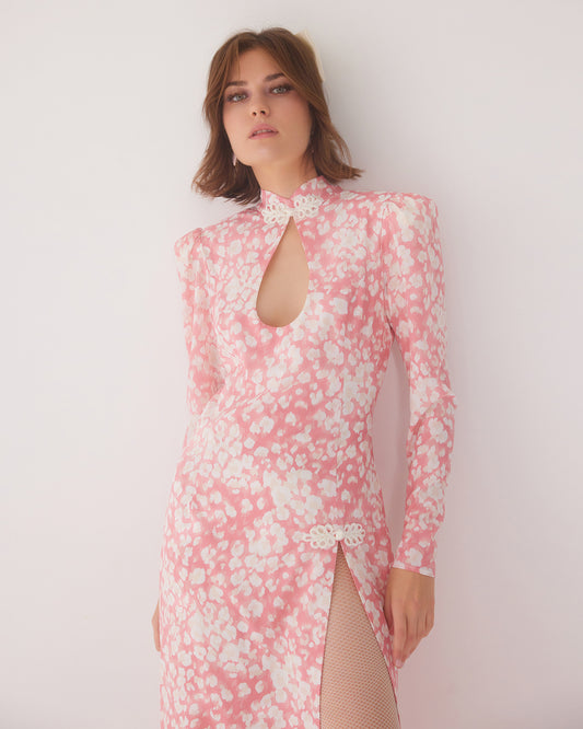 Juliet D’Or Merlyn midi dress with a side split