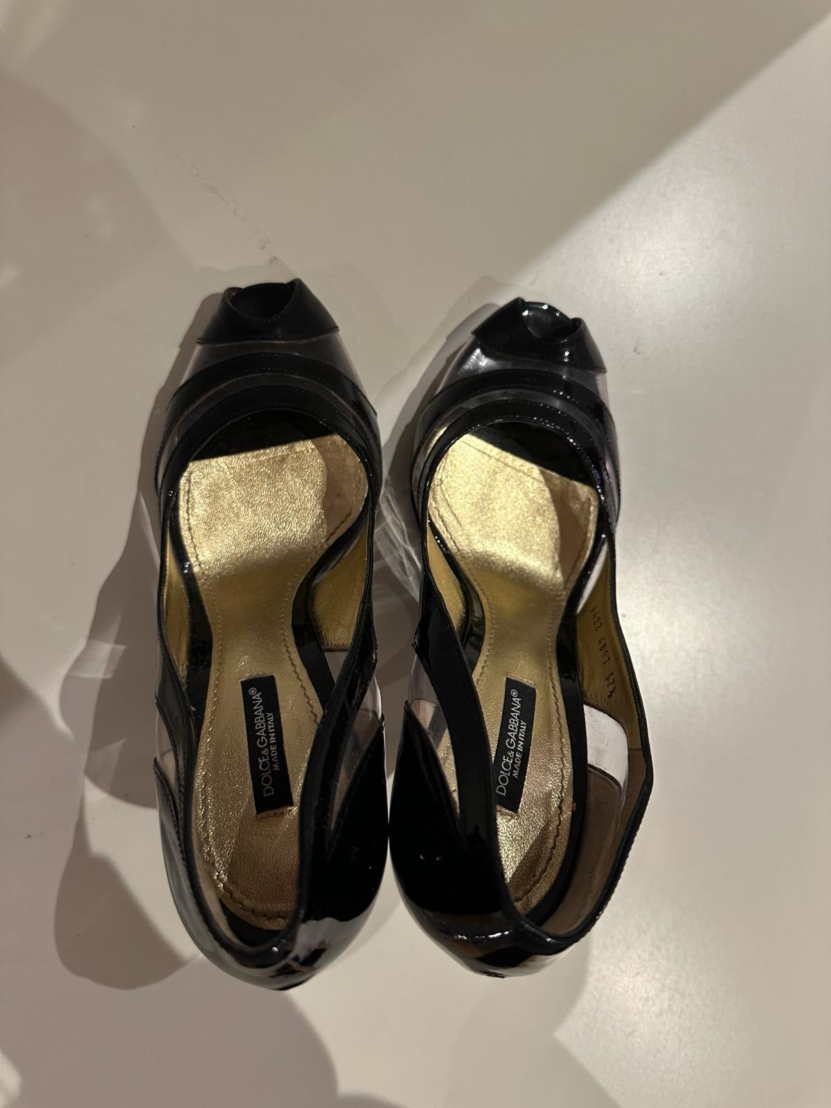 DOLCE and GABBANA patent leather heels
