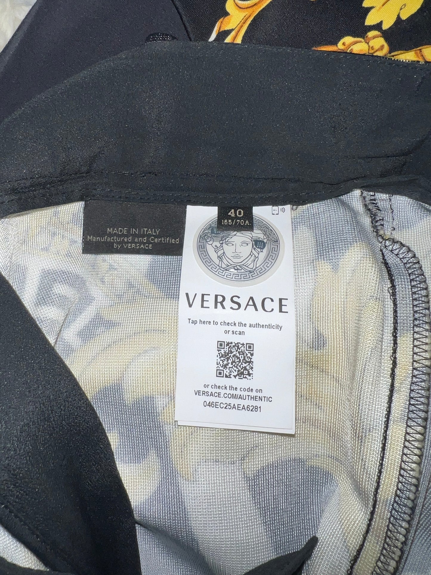 VERSACE slim pants