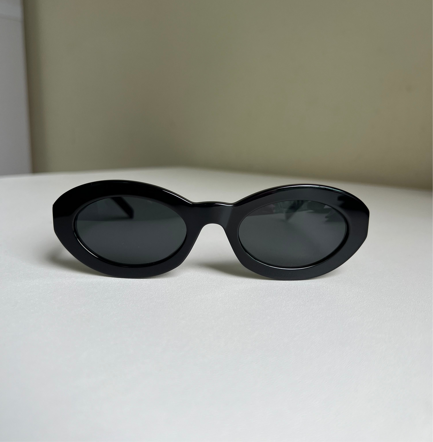 SAINT LAURENT Cassandre oval sunglasses