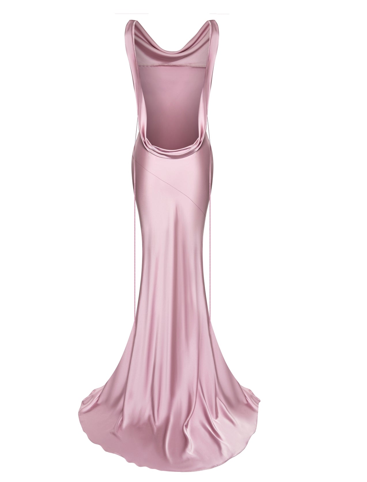 AMENO Dahila silk dress in powder pink