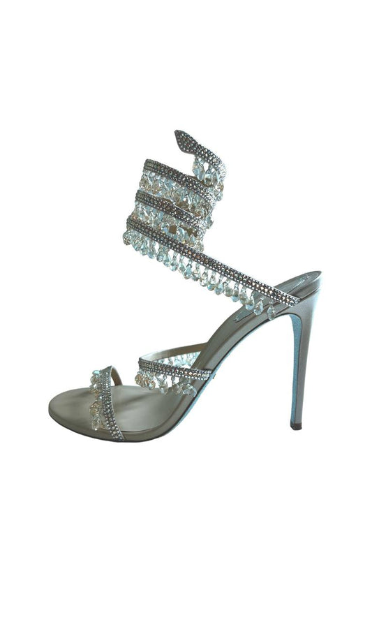 RENE CAOVILLA                         leather heeled sandals