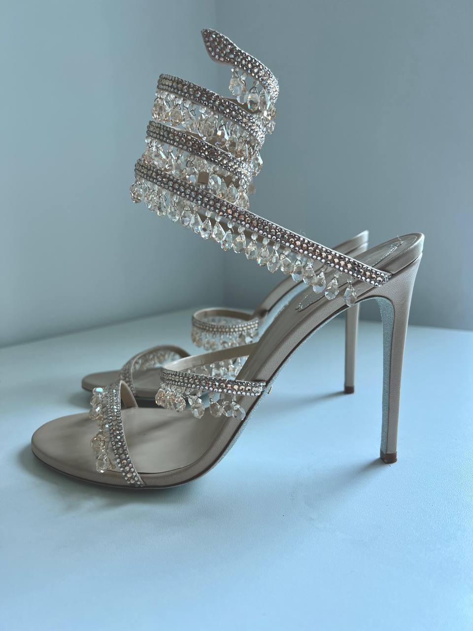 RENE CAOVILLA                         leather heeled sandals