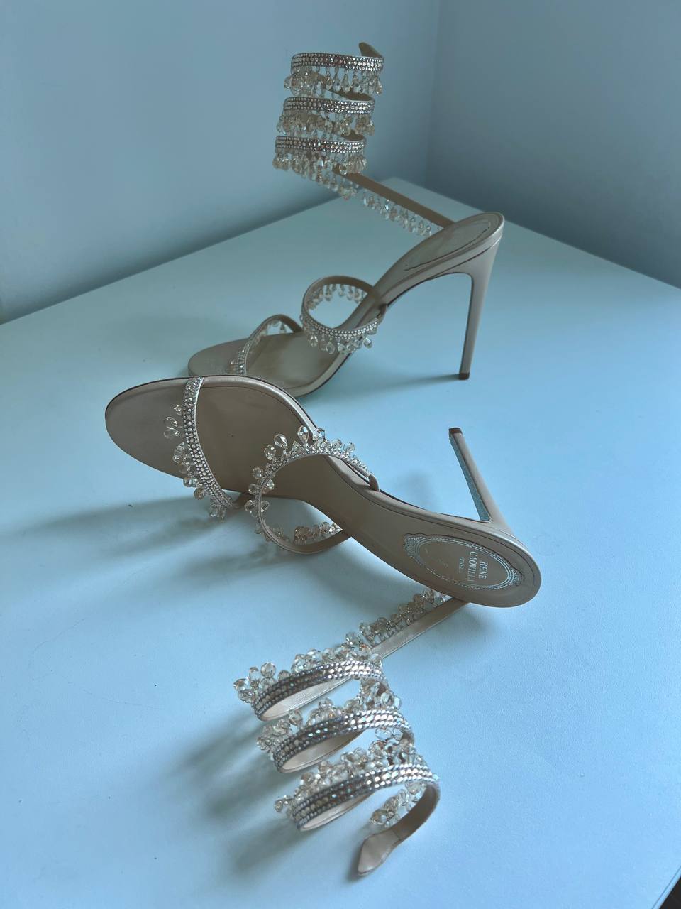 Sandales à talons en cuir Rene Caovilla - Main Image