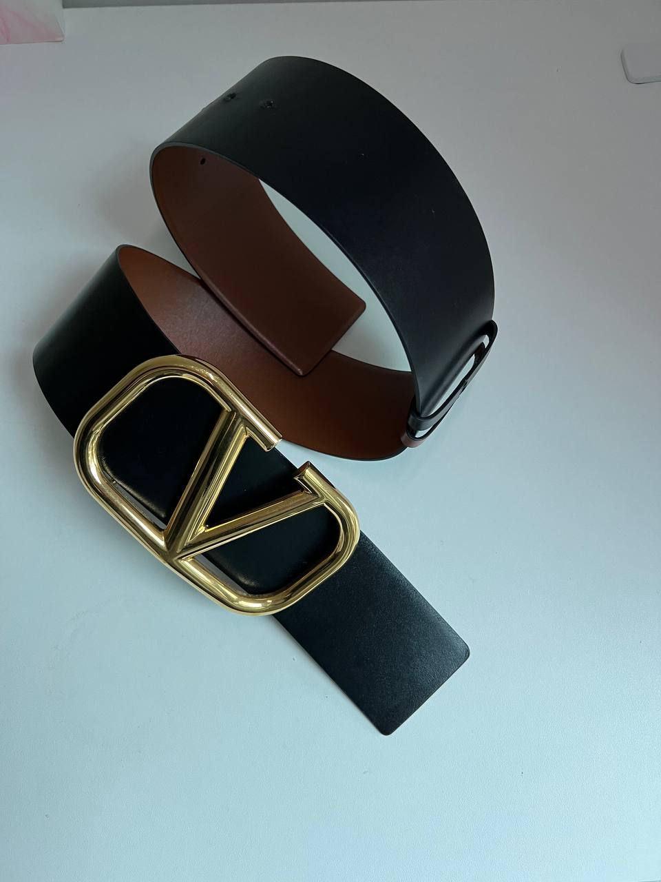 VALENTINO GARAVANI                VLogo reversible leather belt