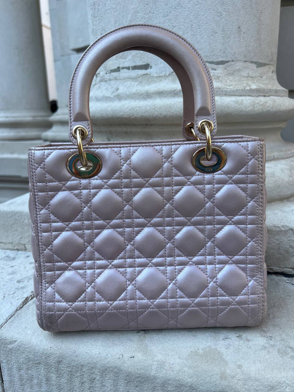 CHRISTIAN DIOR                            medium Cannage Lady two-way handbag